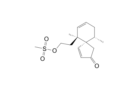 rel-(5R,6S,10S)-6-[2-((methylsulfonyl)oxy)ethyl]-6,10-dimethylspiro[4.5]deca-3,7-dien-2-one