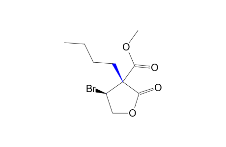 (+/-)-cis-4-bromo-3-butyl-2-oxotetrahydro-3-furoic acid, methyl ester
