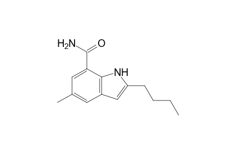 2-Butyl-5-methyl-1H-indole-7-carboxamide