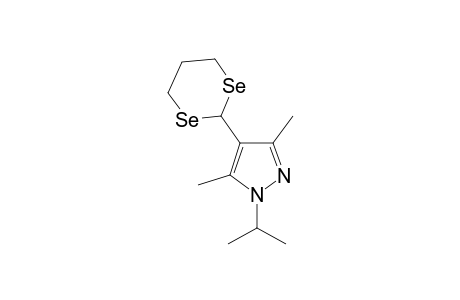 4-(1,3-Diselenan-2-yl)-3,5-dimethyl-1-(1-methylethyl)-1H-pyrazole