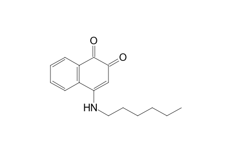 4-(hexylamino)-1,2-naphthoquinone