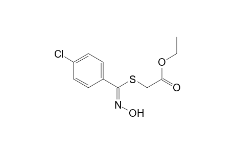 Acetic acid, [[(4-chlorophenyl)(hydroxyimino)methyl]thio]-, ethyl ester