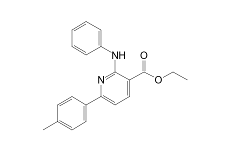 2-Anilino-6-(4-methylphenyl)-3-pyridinecarboxylic acid ethyl ester