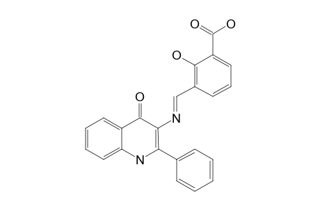 2-PHENYL-3-[N-(2-HYDROXY-3-CARBOXYBENZYLIDENAMINO)]-4(1H)-QUINOLINONE