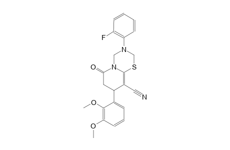 2H,6H-pyrido[2,1-b][1,3,5]thiadiazine-9-carbonitrile, 8-(2,3-dimethoxyphenyl)-3-(2-fluorophenyl)-3,4,7,8-tetrahydro-6-oxo-