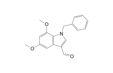 1-Benzyl-5,7-dimethoxyindole-3-carbaldehyde