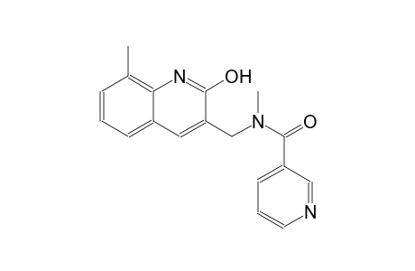 N-[(2-hydroxy-8-methyl-3-quinolinyl)methyl]-N-methylnicotinamide