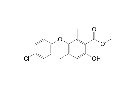 3-(4-Chlorophenoxy)-6-hydroxy-2,4-dimethyl-benzoic acid methyl ester