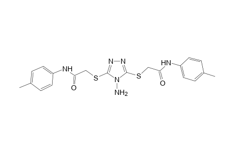2-[[4-amino-5-[2-(4-methylanilino)-2-oxo-ethyl]sulfanyl-1,2,4-triazol-3-yl]sulfanyl]-N-(p-tolyl)acetamide
