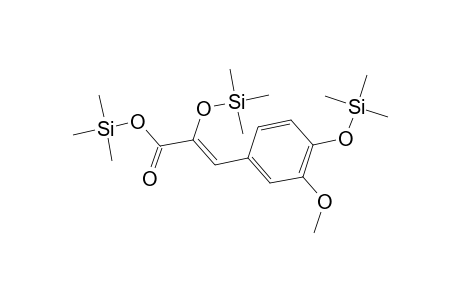 Trimethylsilyl (2Z)-3-(3-methoxy-4-[(trimethylsilyl)oxy]phenyl)-2-[(trimethylsilyl)oxy]-2-propenoate