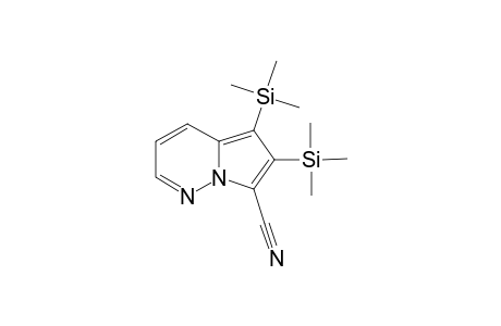 1,2-DI-(TRIMETHYLSILYL)-3-CYANO-5-AZA-INDOLIZINE