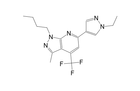 1-butyl-6-(1-ethyl-1H-pyrazol-4-yl)-3-methyl-4-(trifluoromethyl)-1H-pyrazolo[3,4-b]pyridine