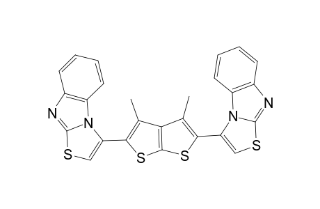 3,3'-(3,4-Dimethylthieno[2,3-b]thiophene-2,5-diyl)bis(benzo [4,5]imidazo[2,1-b]thiazole)