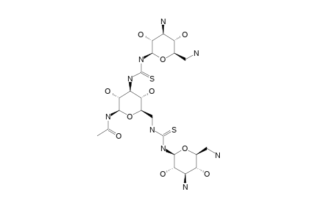 N-ACETYL-3,6-DIDEOXY-3,6-BIS-[N'-(3,6-DIAMINO-3,6-DIDEOXY-BETA-D-GLUCOPYRANOSYL)-THIOUREIDO]-BETA-D-GLUCOPYRANOSYLAMINE