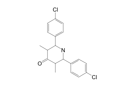 3,5-DIMETHYL-2,6-BIS-(PARA-CHLOROPHENYL)-4-PIPERIDINONE