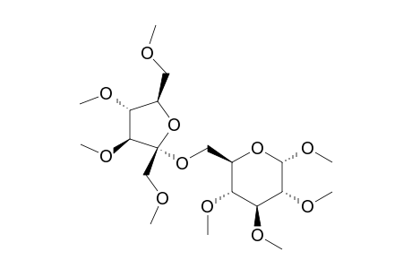 .alpha.-D-Glucopyranoside, methyl 2,3,4-tri-O-methyl-6-O-(1,3,4,6-tetra-O-methyl-.beta.-D-fructofurano syl)-