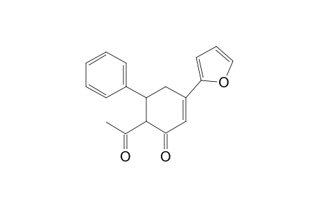 6-Acetyl-3-(2-furanyl)-5-phenyl-1-cyclohex-2-enone