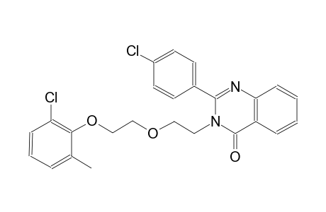 3-{2-[2-(2-chloro-6-methylphenoxy)ethoxy]ethyl}-2-(4-chlorophenyl)-4(3H)-quinazolinone