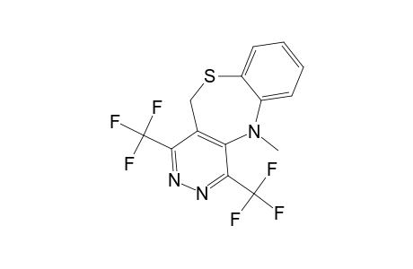 5,11-Dihydro-5-methyl-1,4-bis(trifluoromethyl)pyridazino[4,5-c][1,5]benzothiazepine