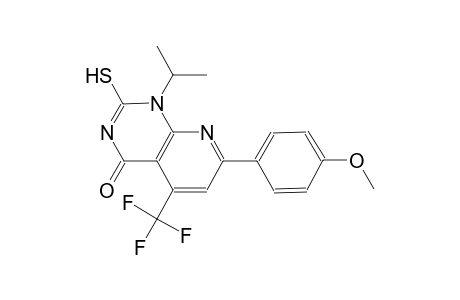 pyrido[2,3-d]pyrimidin-4(1H)-one, 2-mercapto-7-(4-methoxyphenyl)-1-(1-methylethyl)-5-(trifluoromethyl)-