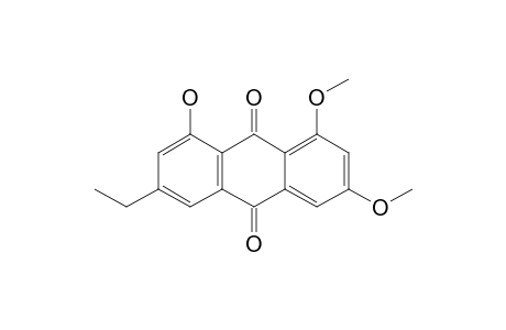 3-Ethyl-1-hydroxy-6,8-dimethoxyanthracene-9,10-dione