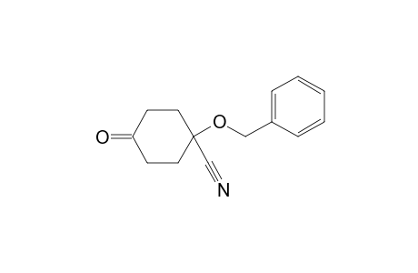 1-(benzyloxy)-4-keto-cyclohexane-1-carbonitrile