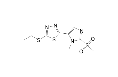 2-(1-Methyl-2-methylsulfonyl-1H-imidazol-5-yl)-5-ethylthio-1,3,4-thiadiazole