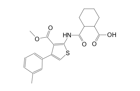 2-({[3-(methoxycarbonyl)-4-(3-methylphenyl)-2-thienyl]amino}carbonyl)cyclohexanecarboxylic acid