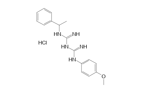 1-(p-METHOXYPHENYL)-5-(alpha-METHYLBENZYL)BIGUANIDE, MONOHYDROCHLORIDE