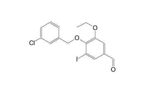 benzaldehyde, 4-[(3-chlorophenyl)methoxy]-3-ethoxy-5-iodo-