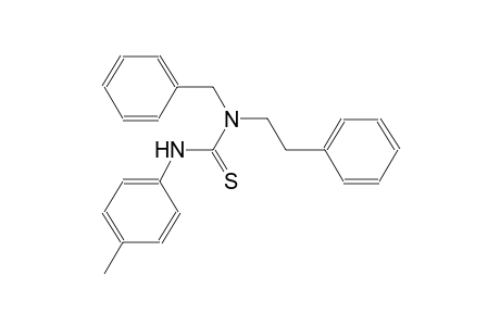thiourea, N'-(4-methylphenyl)-N-(2-phenylethyl)-N-(phenylmethyl)-