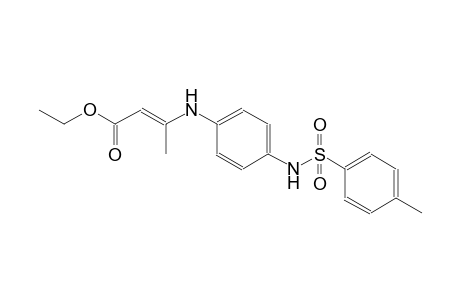 ethyl (2E)-3-(4-{[(4-methylphenyl)sulfonyl]amino}anilino)-2-butenoate