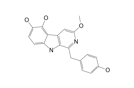 DAIBUCARBOLINE_C;1-(4-HYDROXYBENZYL)-3-METHOXY-9-H-PYRIDO-[3.4-B]-INDOLE-5,6-DIOL