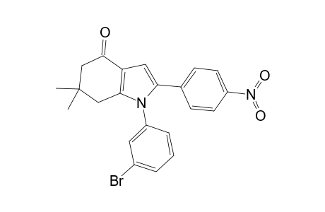 1-(3-Bromo-phenyl)-6,6-dimethyl-2-(4-nitro-phenyl)-1,5,6,7-tetrahydro-indol-4-one