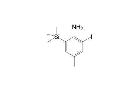 2-Iodo-4-methyl-6-(trimethylsilyl)aniline