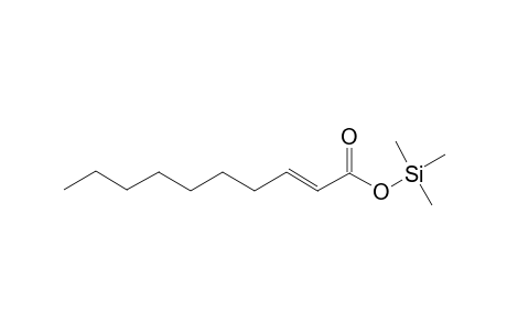 (E)-Dec-2-enoic acid,TMS