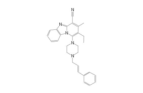 2-ethyl-3-methyl-1-{4-[(2E)-3-phenyl-2-propenyl]-1-piperazinyl}pyrido[1,2-a]benzimidazole-4-carbonitrile