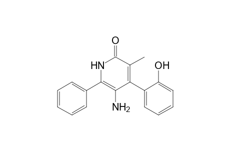 2(1H)-Pyridinone, 5-amino-4-(2-hydroxyphenyl)-3-methyl-6-phenyl-