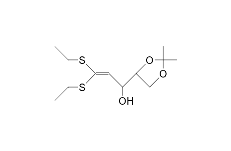 2-Deoxy-4,5-O-isopropylidene-D-erythro-1-pentenose diethyl-dithioacetal