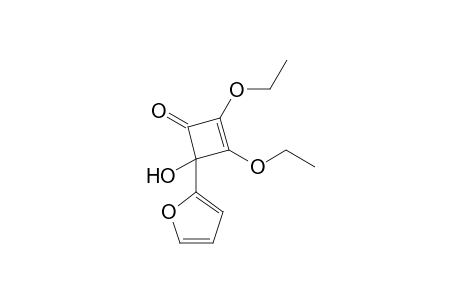 2,3-Diethoxy-4-(2-furanyl)-4-hydroxy-1-cyclobut-2-enone