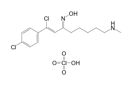 1-Chloro-1-(4-chlorophenyl)-8-methylaminooct-1-en-3-one oxime perchlorate salt