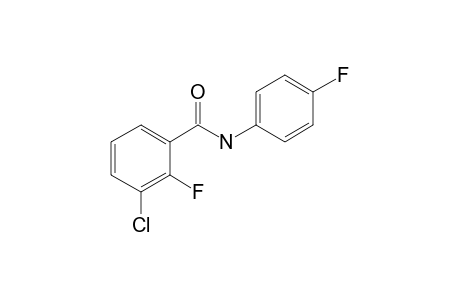 3-Chloro-2-fluorobenzamide, N-(4-fluorophenyl)-