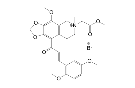 9-[(2E)-3-(2,5-dimethoxyphenyl)-2-propenoyl]-4-methoxy-6-(2-methoxy-2-oxoethyl)-6-methyl-5,6,7,8-tetrahydro[1,3]dioxolo[4,5-g]isoquinolin-6-ium bromide