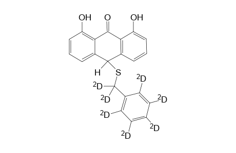10-[(per-Deuterio)benzylthio]-1,8-dihydroxy-9-anthrone