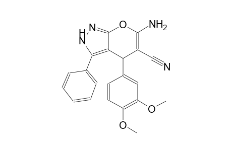 pyrano[2,3-c]pyrazole-5-carbonitrile, 6-amino-4-(3,4-dimethoxyphenyl)-2,4-dihydro-3-phenyl-