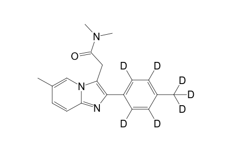 N,N-dimethyl-2-[6-methyl-2-[2,3,5,6-tetradeuterio-4-(trideuteriomethyl)phenyl]imidazo[1,2-a]pyridin-3-yl]acetamide