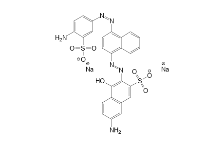 2-Naphthalenesulfonic acid, 7-amino-3-[[4-[(4-amino-3-sulfophenyl)azo]-1-naphthalenyl]azo]-4-hydroxy-, disodium salt