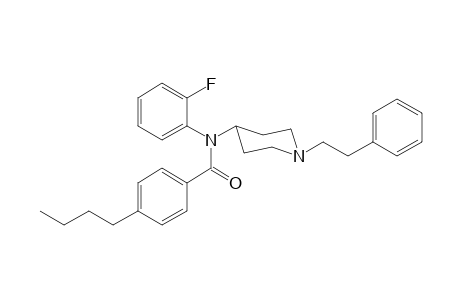 N-(2-Fluorophenyl)-N-(1-(2-phenylethyl)piperidin-4-yl)-4-butylbenzamide