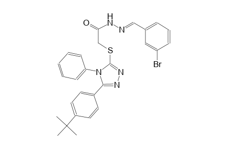 N'-[(E)-(3-bromophenyl)methylidene]-2-{[5-(4-tert-butylphenyl)-4-phenyl-4H-1,2,4-triazol-3-yl]sulfanyl}acetohydrazide