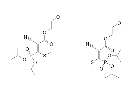 METHOXYETHYL-2-CYANO-3-METHYLTHIO-3-(DI-ISO-PROPOXYPHOSPHONYL)-ACRYLATE